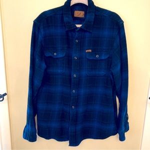Orvis Men’sHeavy Flannel Size Large Button Front Shirt
